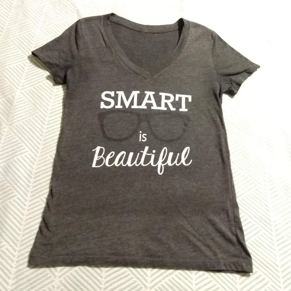 Smart Is Beautiful V-Neck T-Shirt